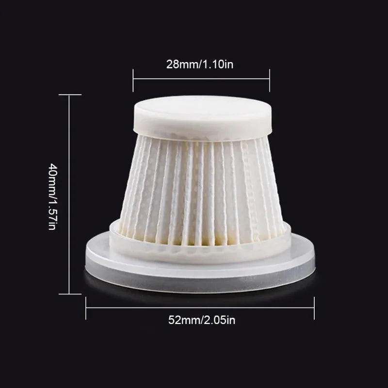 5PCS Cordless Vacuum Cleaner Hepa Filter Set Wireless Handheld Replacement Filters for Home Car Element Zpaxo