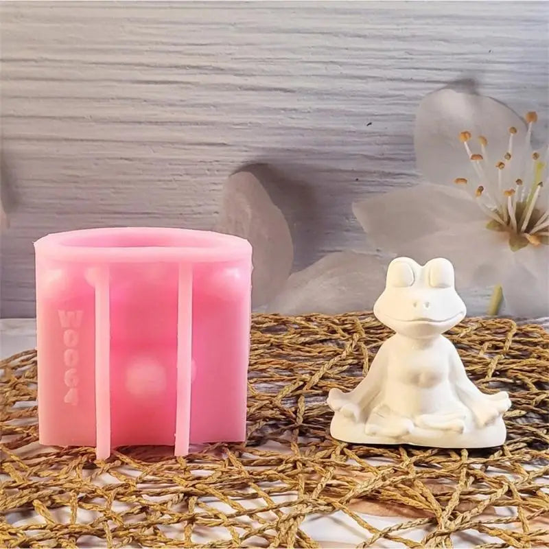 Yoga Frogs Molds Casting Molds Epoxy Resin Molds Ornament Molds Plasters Molds Silicone Mould for Fondant Zpaxo