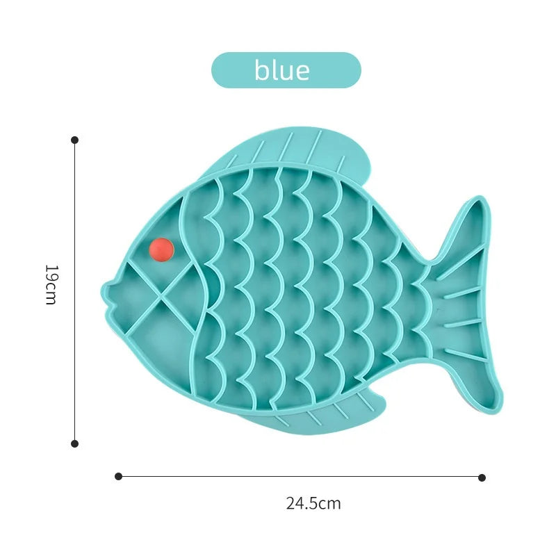 Portable Waterproof Silicone Slow Feeding Licking Mat Dogs Cats