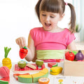 Wooden Play Food Set Colorful Play Kitchen Food Toy Wooden Educational Toys Learning Flashcard Set Play Kitchen Accessories For Zpaxo China Mainland