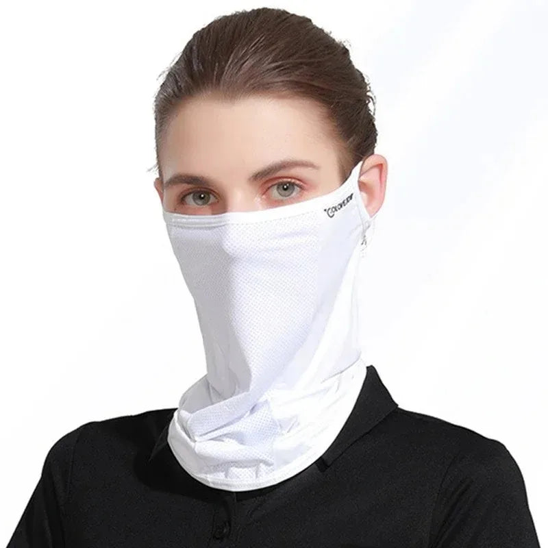 Ice Silk UV Balaclava Face Mask – UPF 50+ Neck Gaiter Scarf