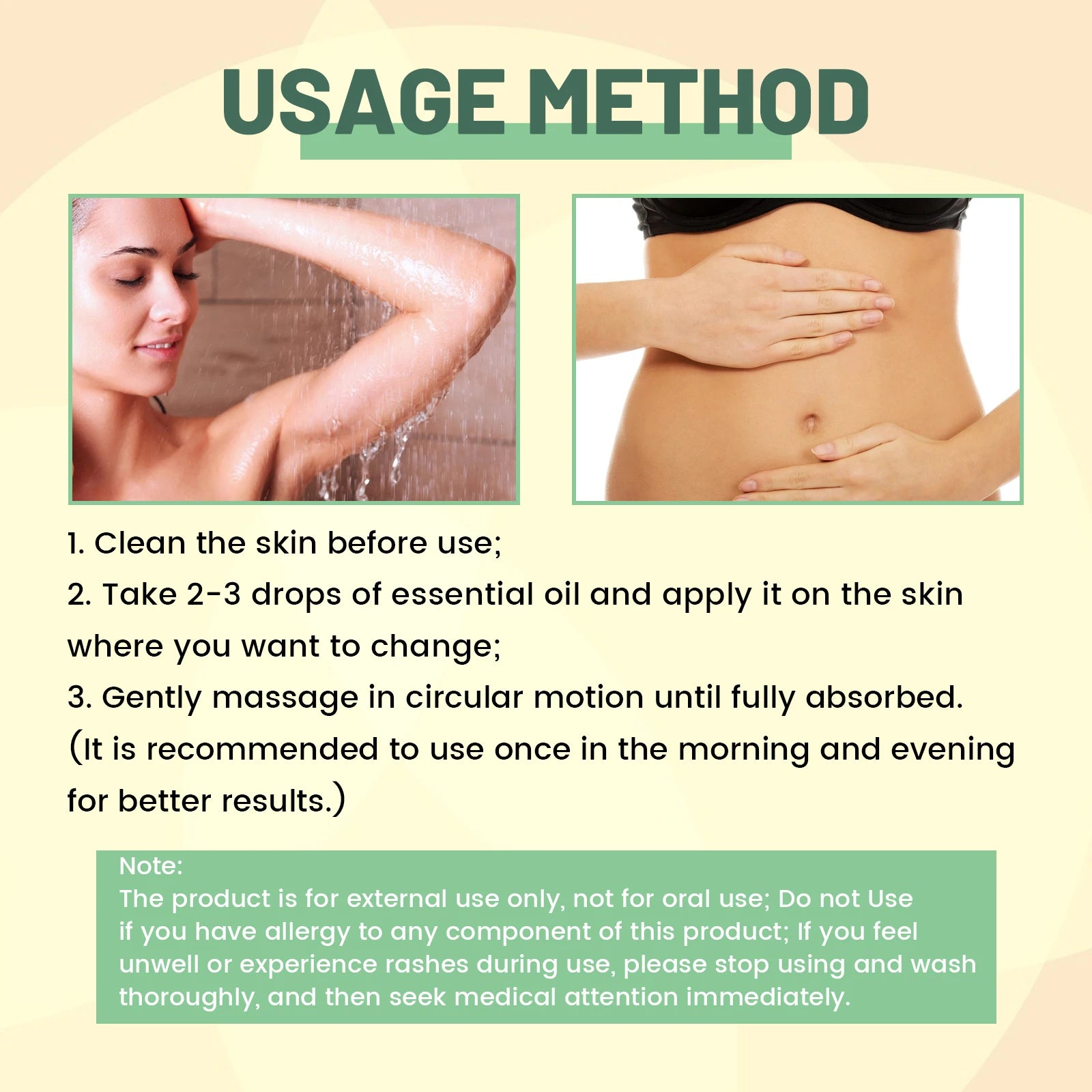 Ouhoe Collagen Body Oil for Skin Tightening and Firming Anti Stretch Mark Massage Oil for Belly Thighs Butt Body Sculpting 30ml Zpaxo