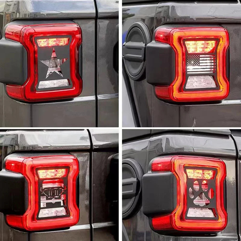 Jeep Wrangler JL 2018–2022 Rear Taillight Guard Cover – Aluminum Pair
