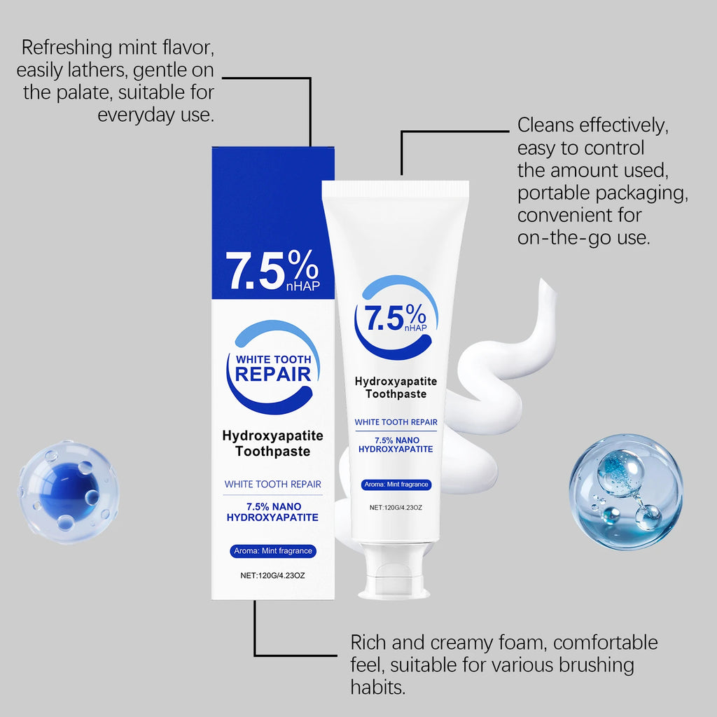 Peppermint Hydroxyapatite Toothpaste – Whitening & Enamel Care Whitening Toothpaste Zpaxo