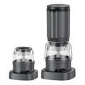 Quick Spice Grinder Pepper Grinder Mill Rechargeable Electric Salt Pepper Grinder Adjustable Spice Mill Automatic Kitchen Gadget Zpaxo 200955-gray