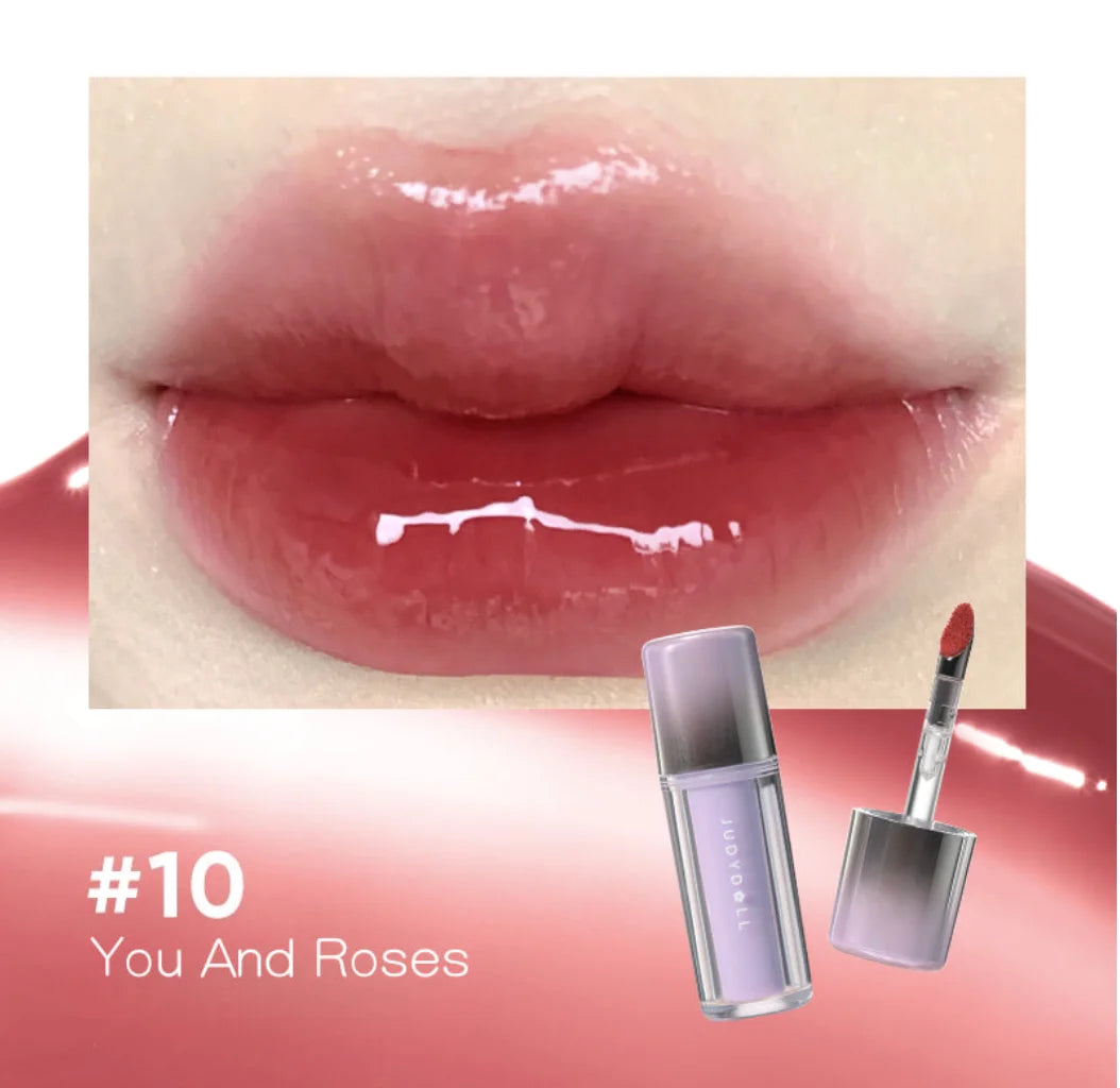 Judydoll Dual Finish Watery Lip Gloss Nurturing Hydrating Fresh Zpaxo 10