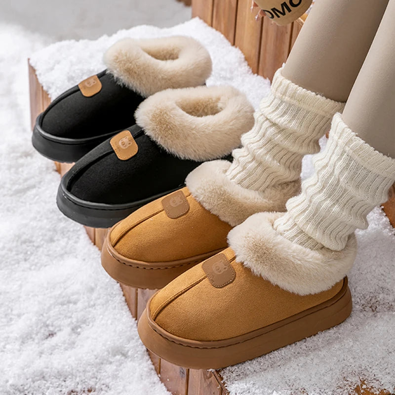 Winter Women's Indoor Slippers Warm Thick Sole Soft Comfortable