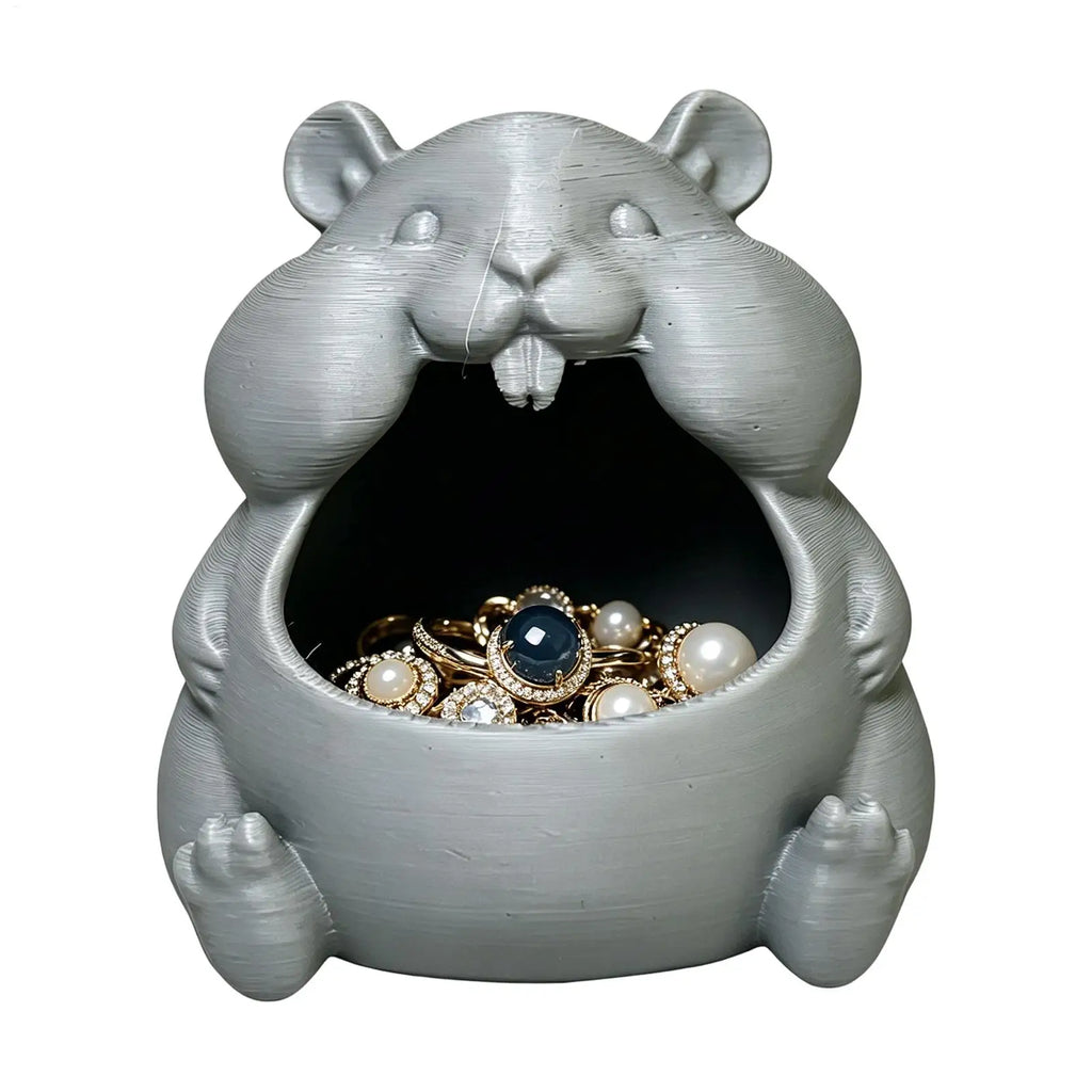 Hamster Shaped Candy Bowl Cute Decorative Tray Multipurpose Organizer