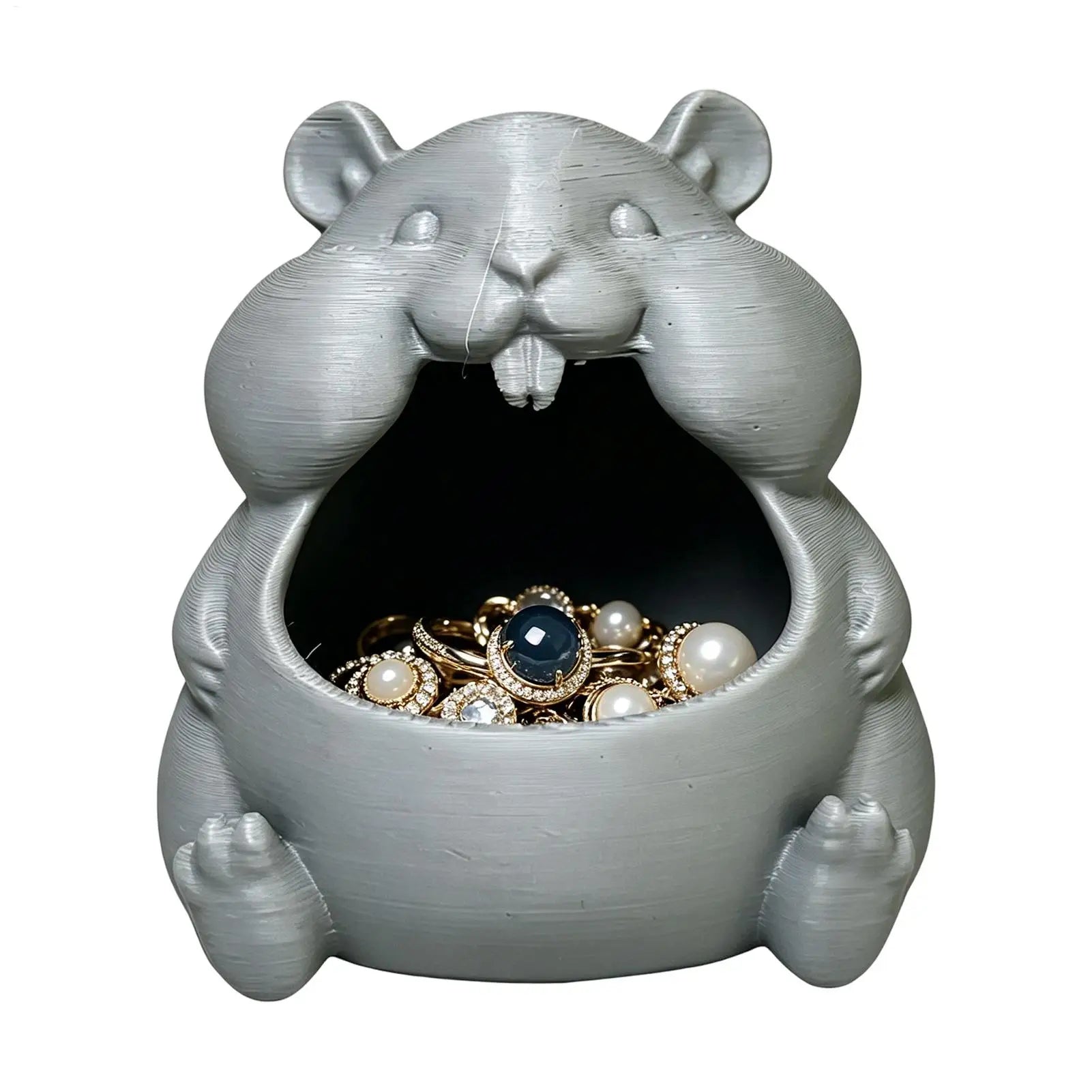 Hamster Shaped Candy Bowl Cute Decorative Tray Multipurpose Organizer