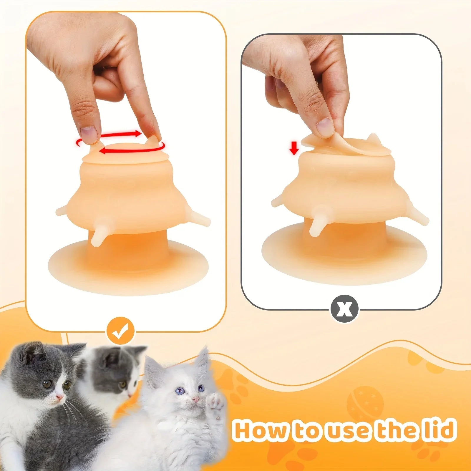 Kitten Feeding Bottle Set – 7.78 oz & 4 Silicone Nipples
