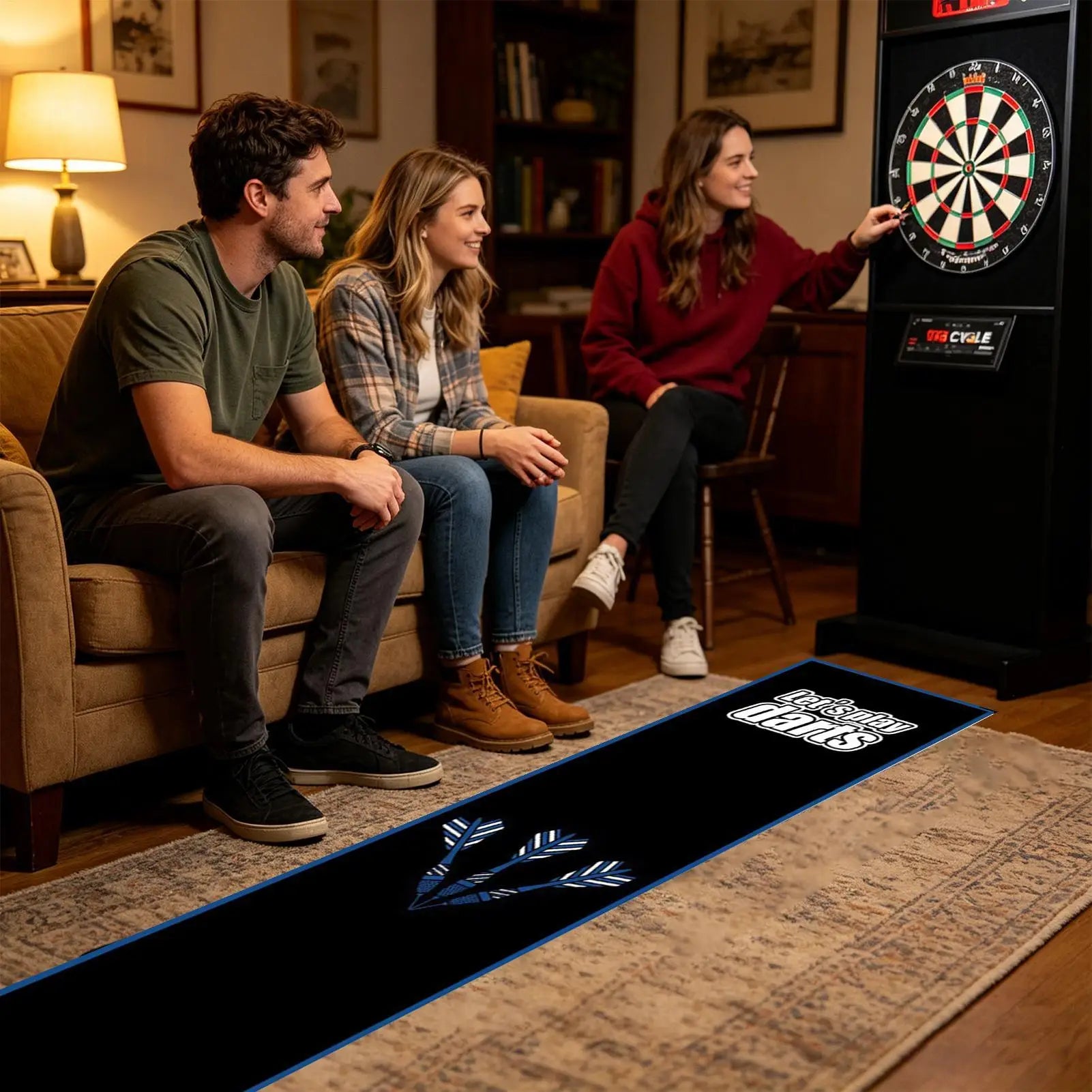 Dart Mat Floor Protection Throw Line Non Slip Absorbent Fast Drying