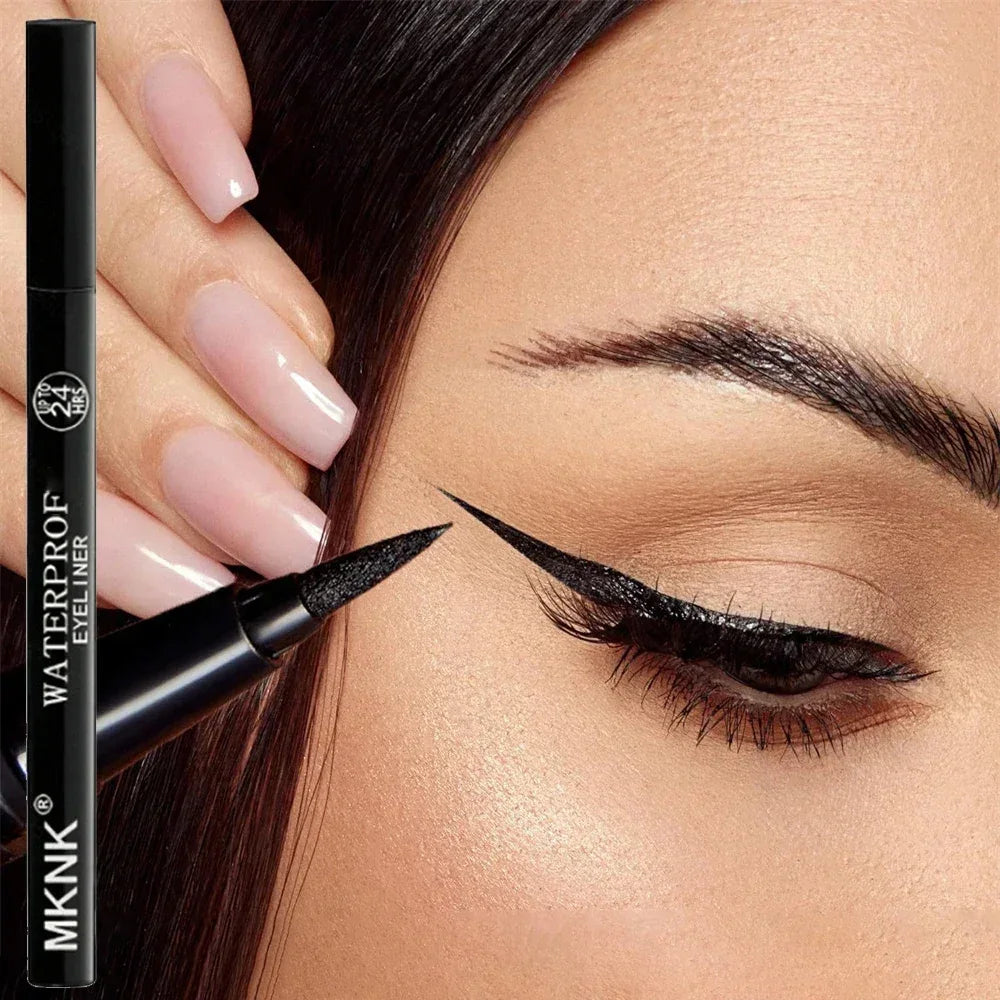 Black Fine Long Lasting Liquid Eyeliner Water Pen Waterproof Zpaxo