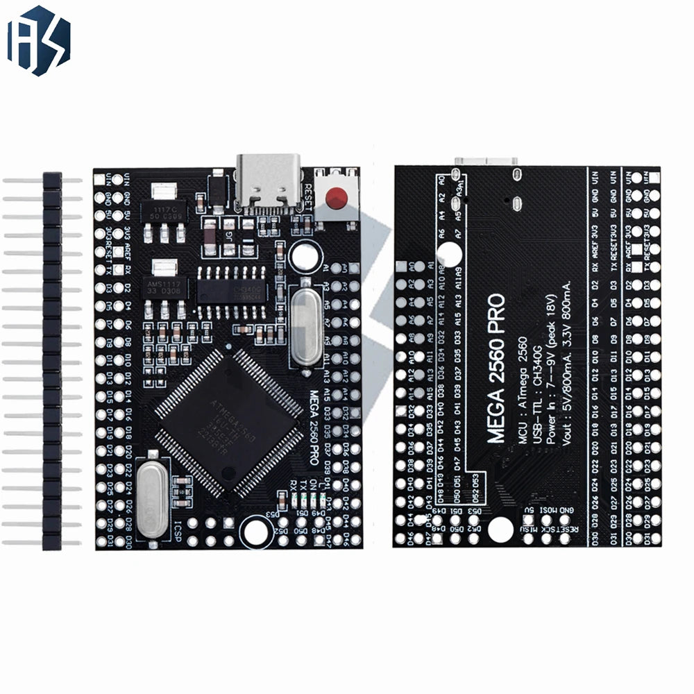 1PCS Mega 2560 PRO MINI 5V (Embed) CH340G ATmega2560-16AU with male pinheaders Compatible for arduino Mega 2560 Zpaxo