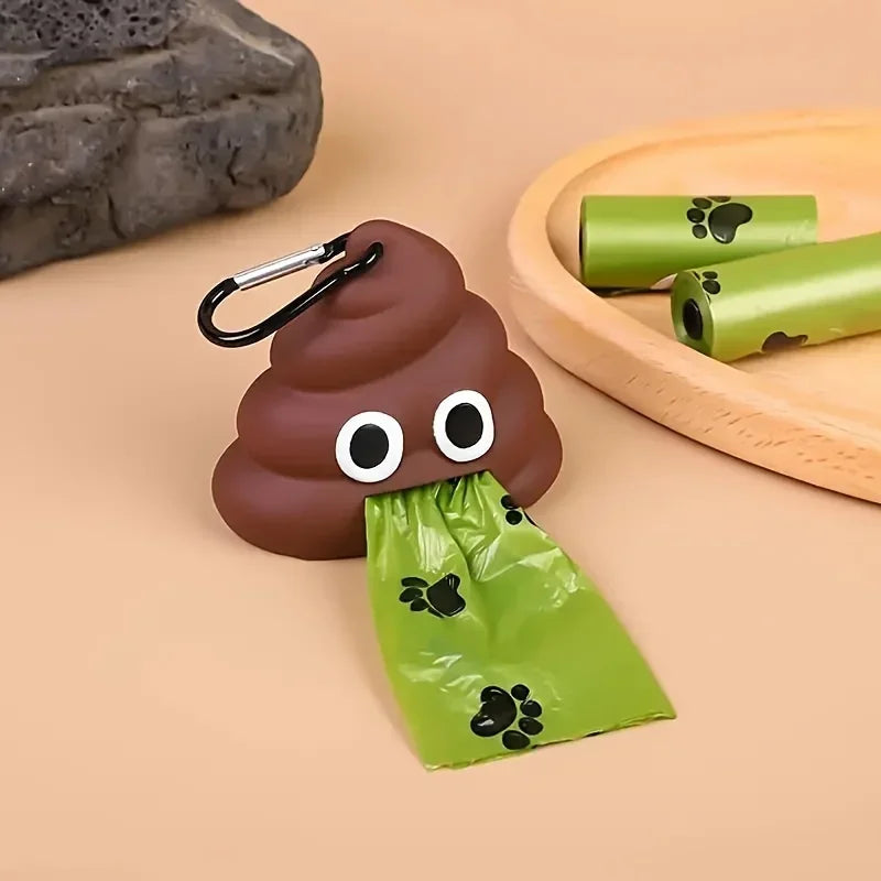 Portable Dog Toilet Bag Dispenser Garbage Shell Holder Manure