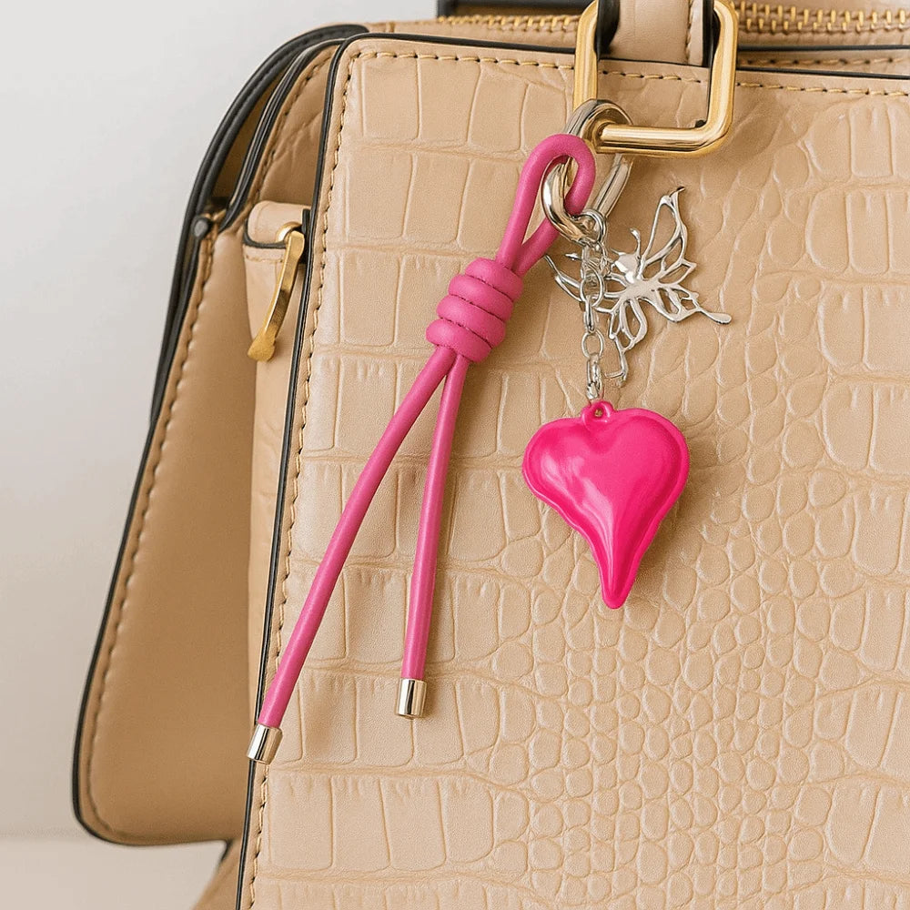 Butterfly Cartoon Girl Heart Keychain Anti-lost Bag Decoration Shaped Zpaxo