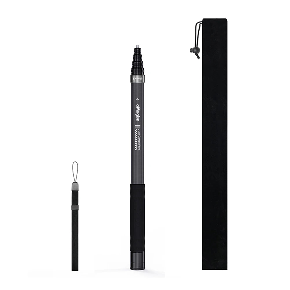 Invisible Selfie Stick Carbon Fiber Extension Pole for Insta360 X5/X4/X3 for DJI OSMO for GoPro Hero Zpaxo