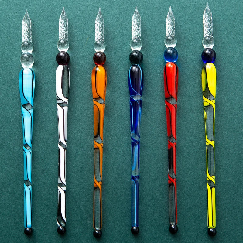 Fantasy Glass Dip Pen Set – Antique Crystal Ink Signature Pen