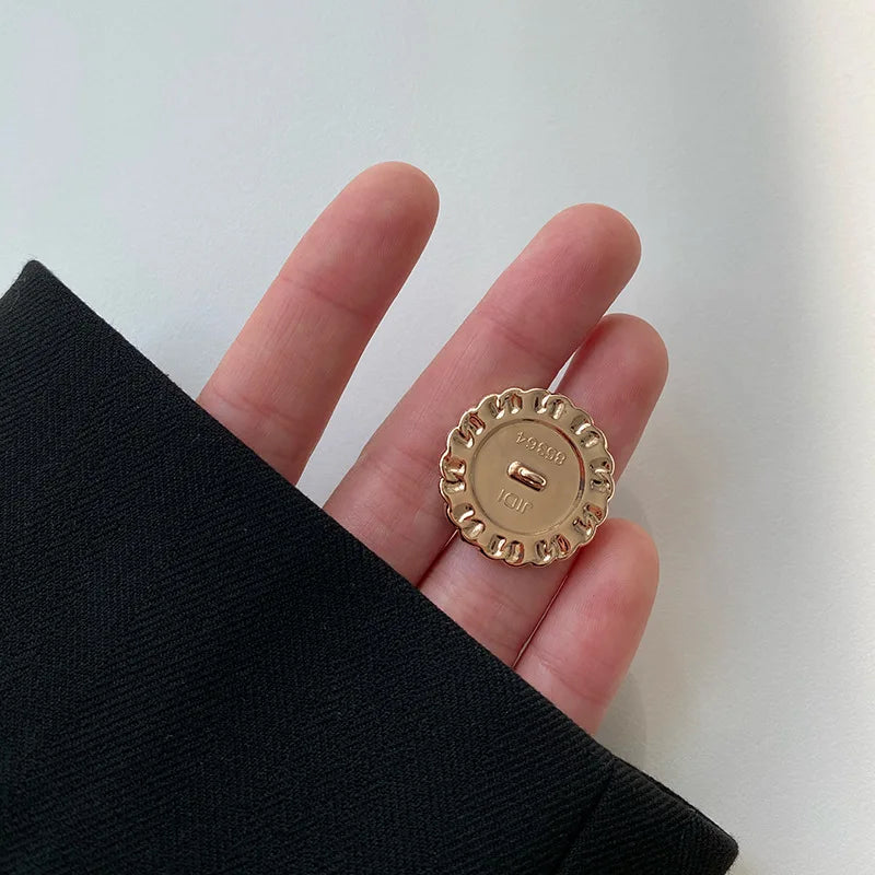 Luxury Retro Metal Sewing Buttons Clothes Embellishment Coat Decor