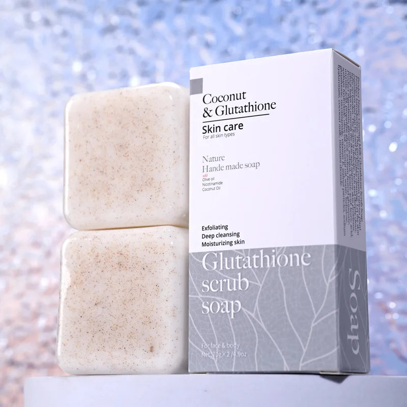 Coconut Scrub Soap – Glutathione, Olive Oil & Shea Butter 140g Exfoliating Bar Soap Zpaxo Default Title