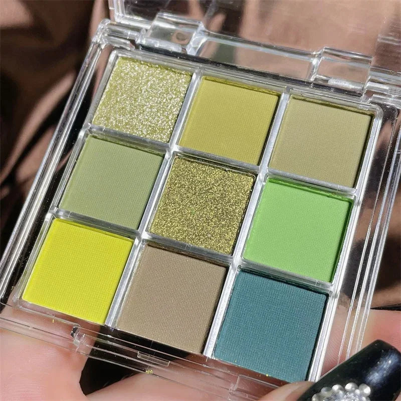 9 Chocolate Eye Shadow Palette Matte Pearly Glitter Earth Eyeshadow