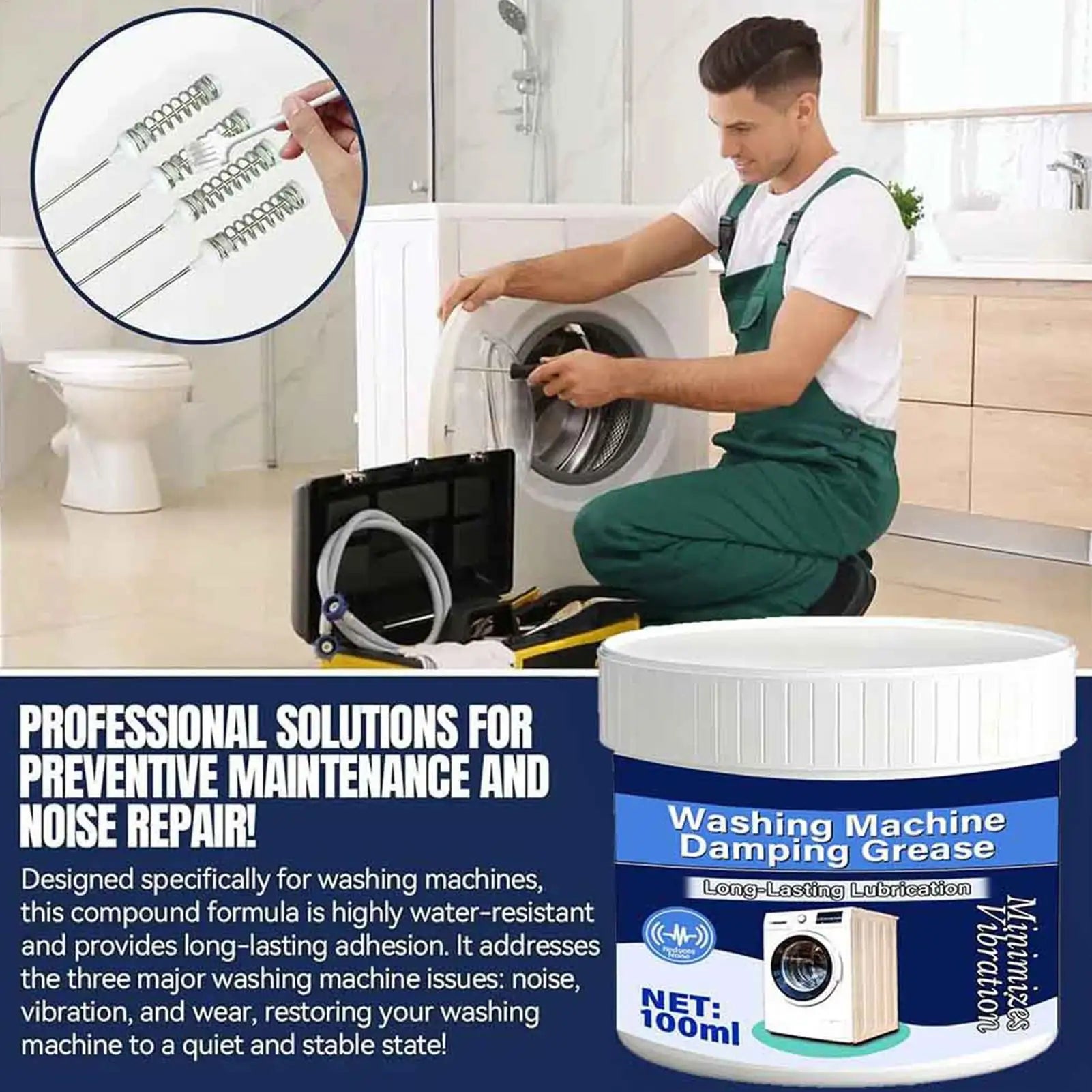 Washing Machine Damping Grease Viscosity Shock Absorption Lubricant
