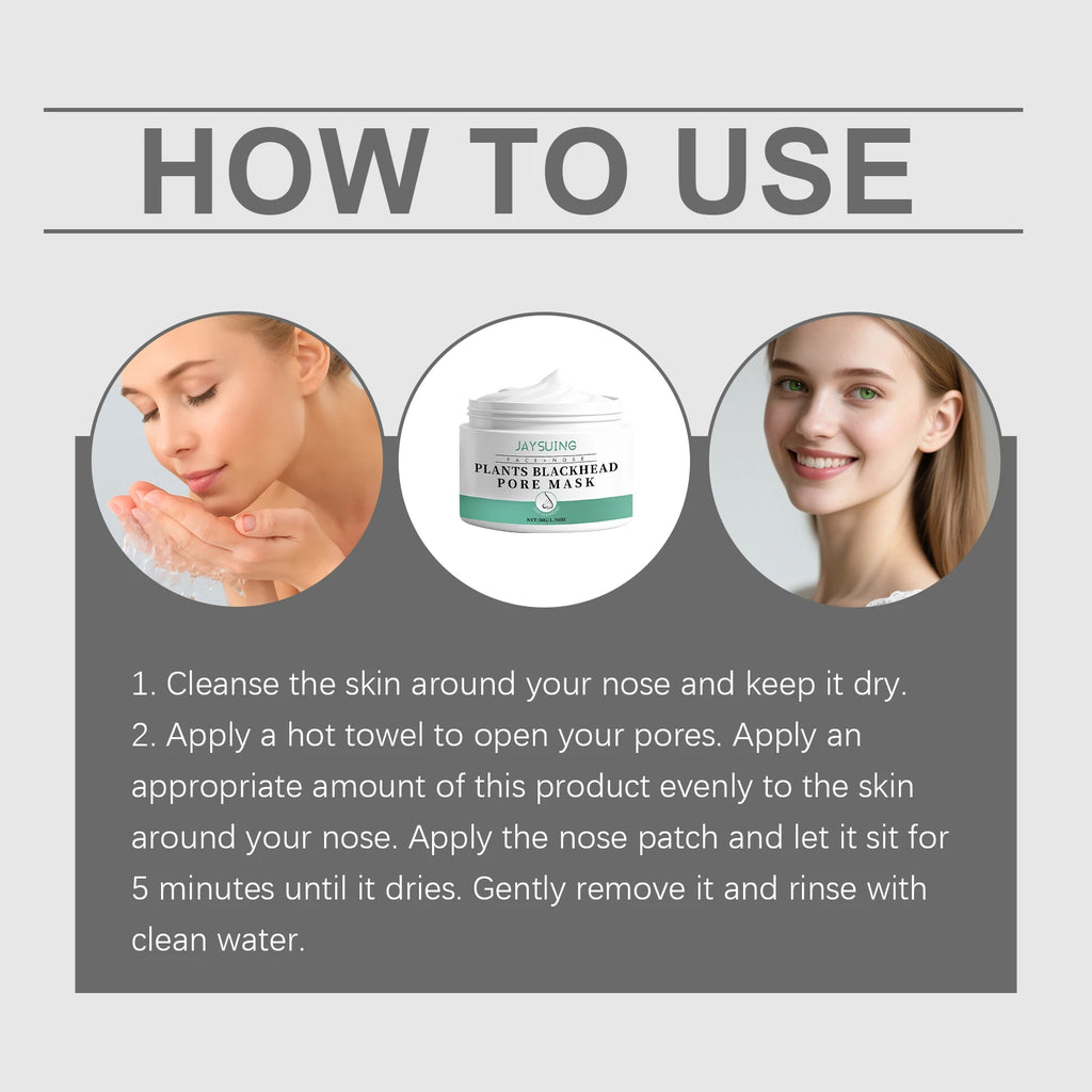 Salicylic Acid Black Head Peel-Off Nasal Strips Deep Cleans Pore Prevent Pore Blockage Purifying Skin Gently Hydrate Nose Mask Zpaxo