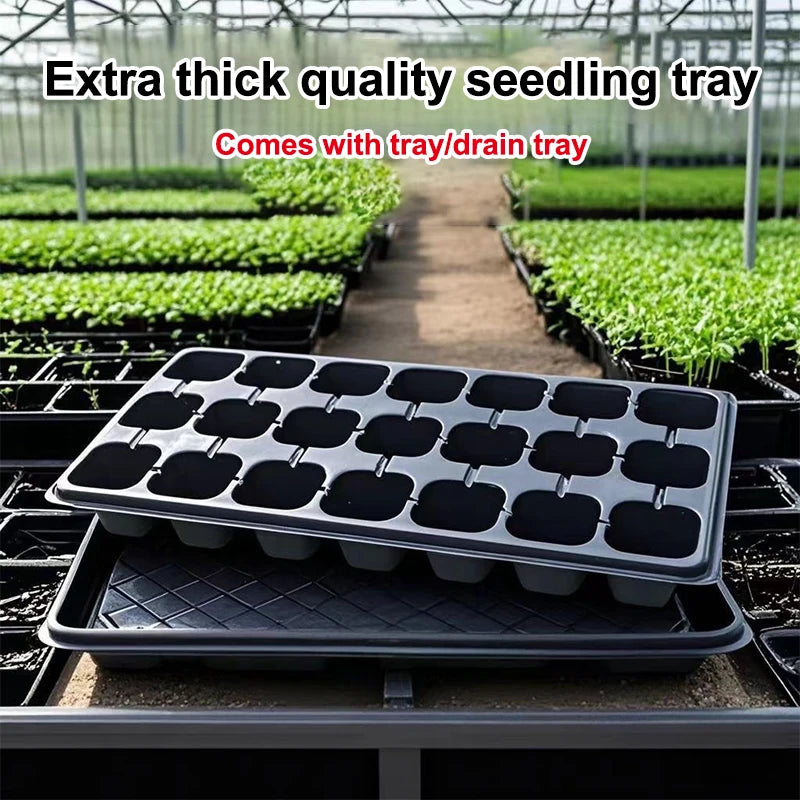 10 Plastic Seedling Trays Garden Efficient Germination Ideal Flower Zpaxo