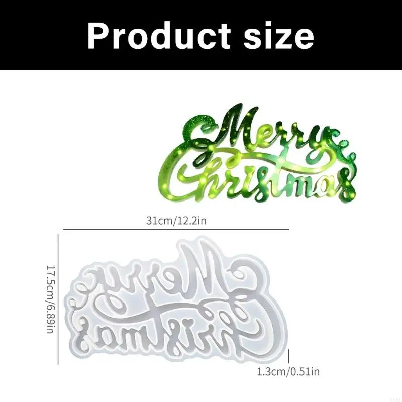 Durability Silicone Christmas Letter Mold Easy Demolding Homemades