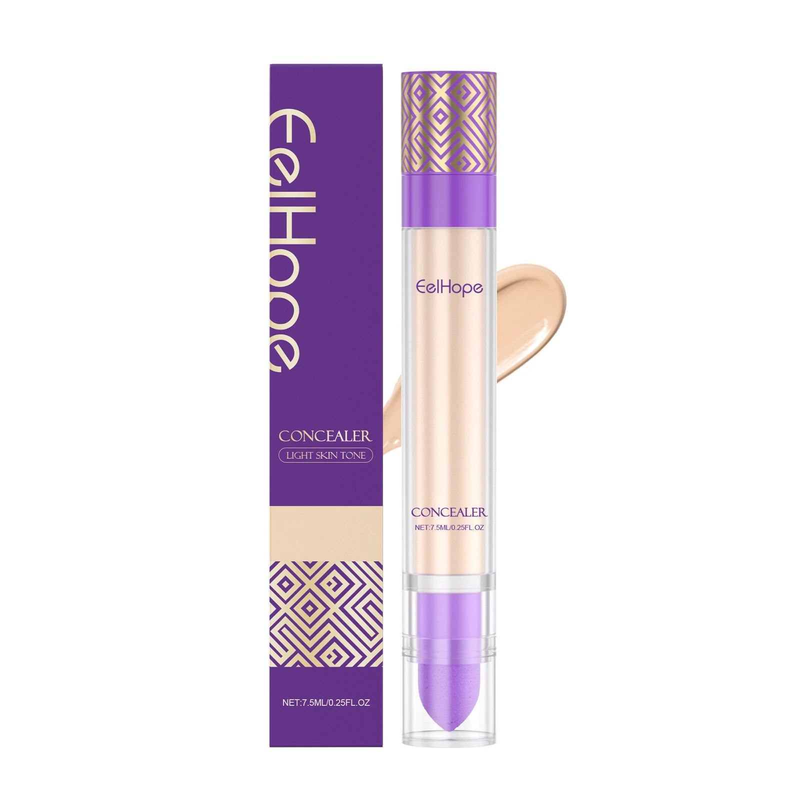 Concealer Improve Skin Elasticity Brighten Complexion Not Easy Remove Makeup Moisturizing Liquid Lightweight Dark Circle Blemish Zpaxo Light skin tone