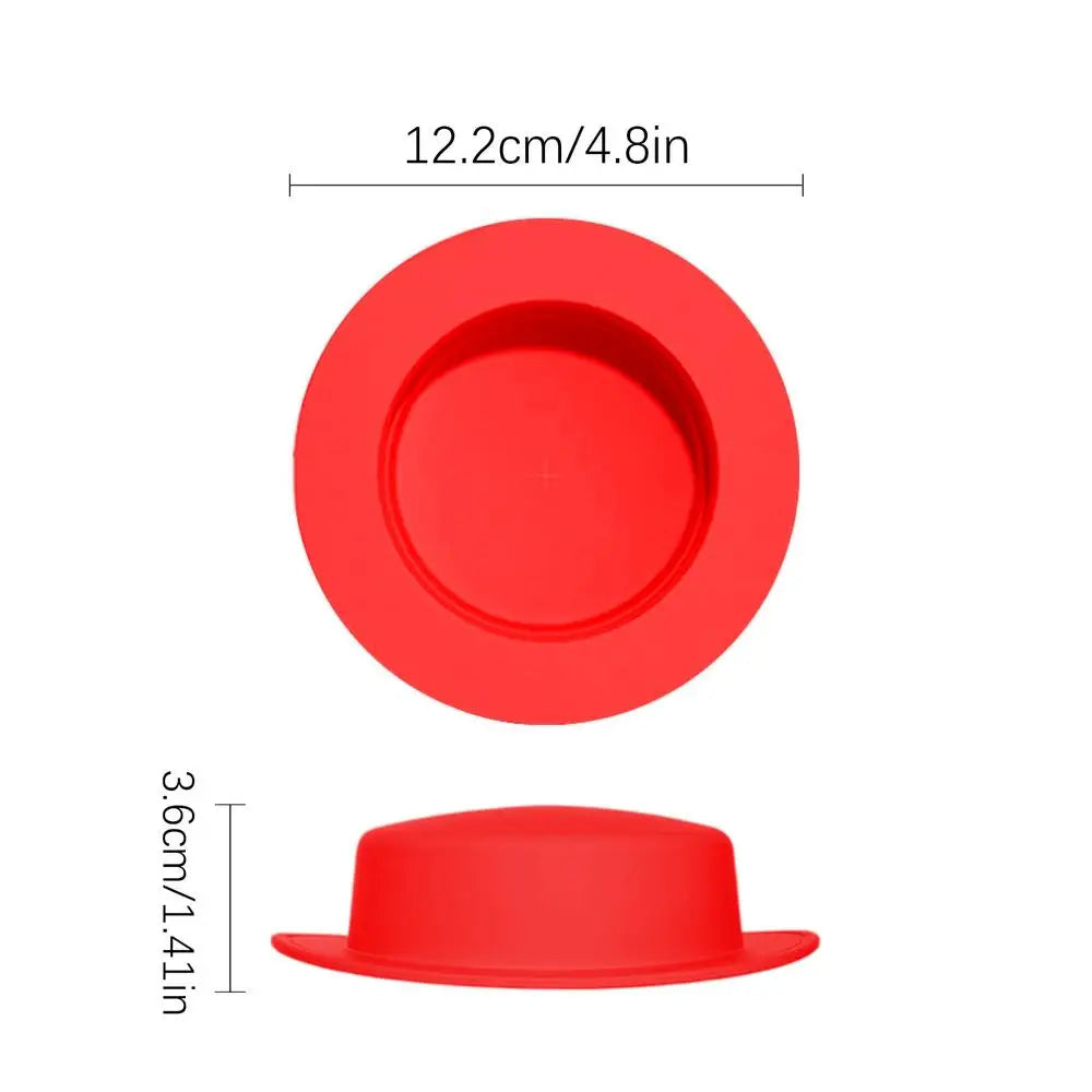 Silicone Cup Lids Reusable Airtight Water Bottle Cover Tumbler Travel