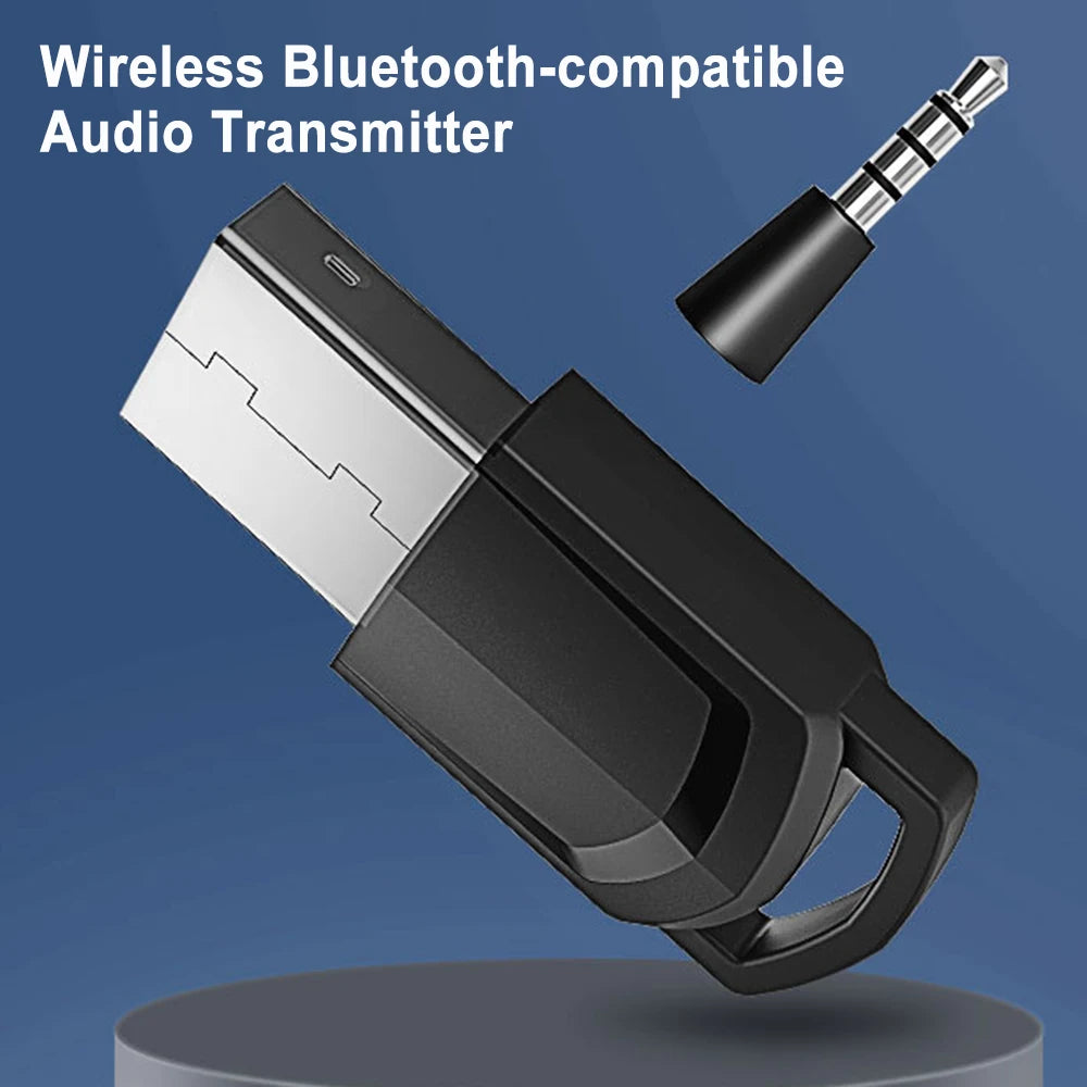 Wireless Game Audio Headphone Adapter Receiver for PS5 PS4 Game Console PC Headset Bluetooth-compatible Audio Transmitter Zpaxo