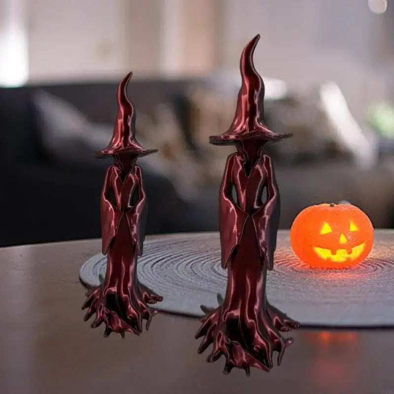 Witch Sculpture Halloween Home Decoration Weatherproof Plastic