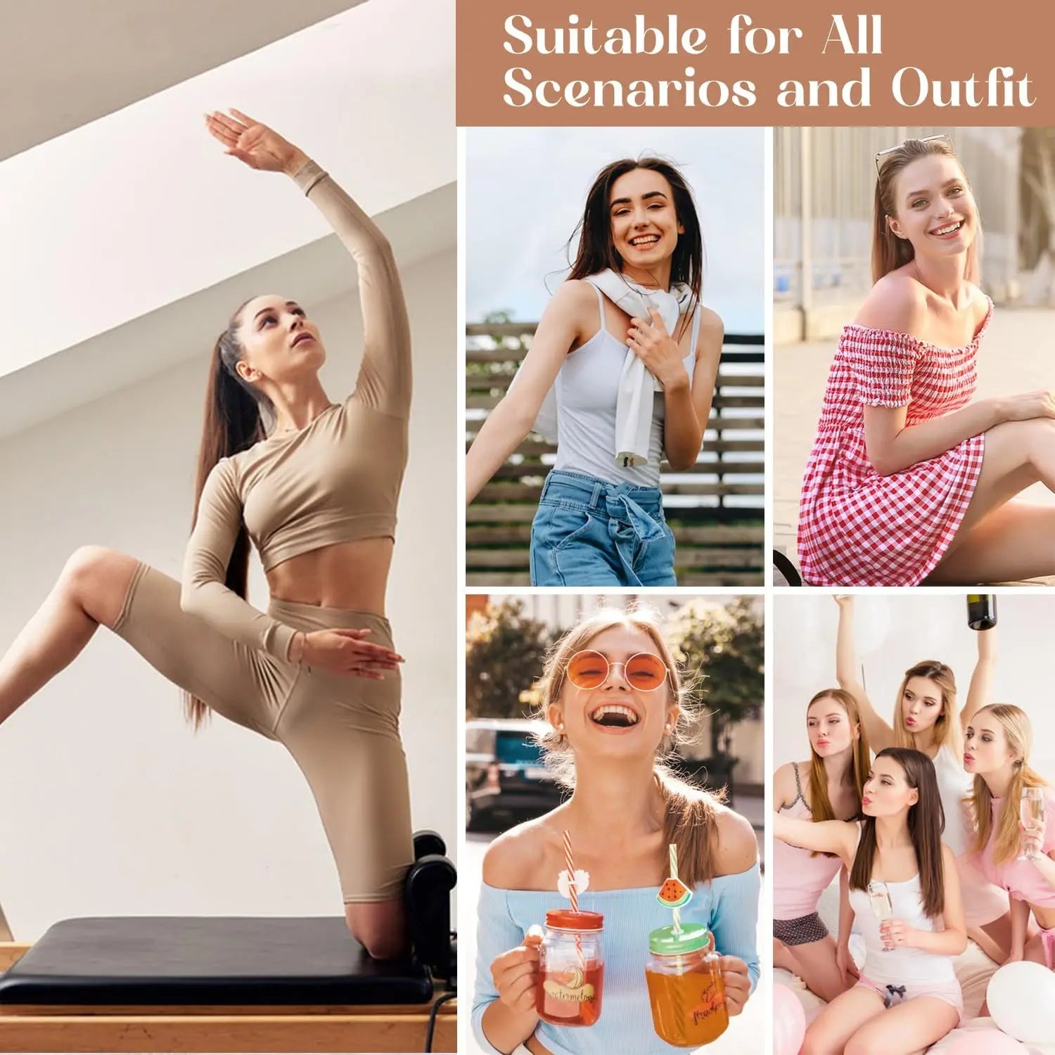 Women's Liquid Strap Bralette Summer Lightweight Backless Seamless