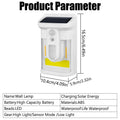 Solar PIR Motion Sensor Wall Light – 18650 LED Outdoor Lamp