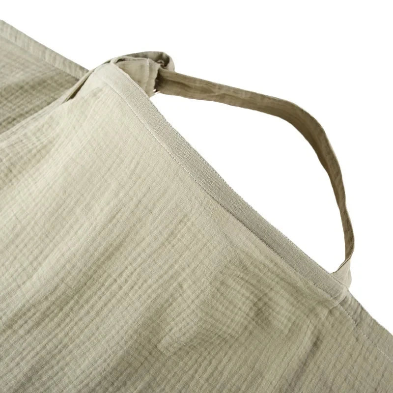 Breathable Breastfeeding Cover Baby Cotton Muslin Nursing Apron
