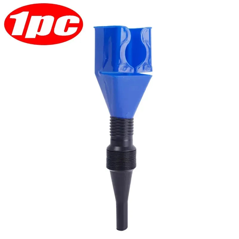 Folding Plastic Oil Funnel for Car & Motorcycle – 1–8 Pack