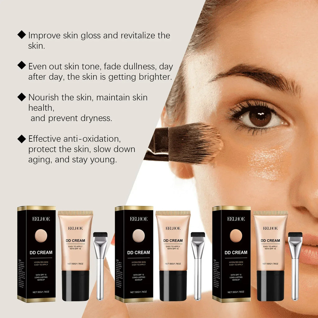 EELHOE DD Cream Foundation – Full Coverage, Oil Control, Brightening Liquid Foundation Zpaxo