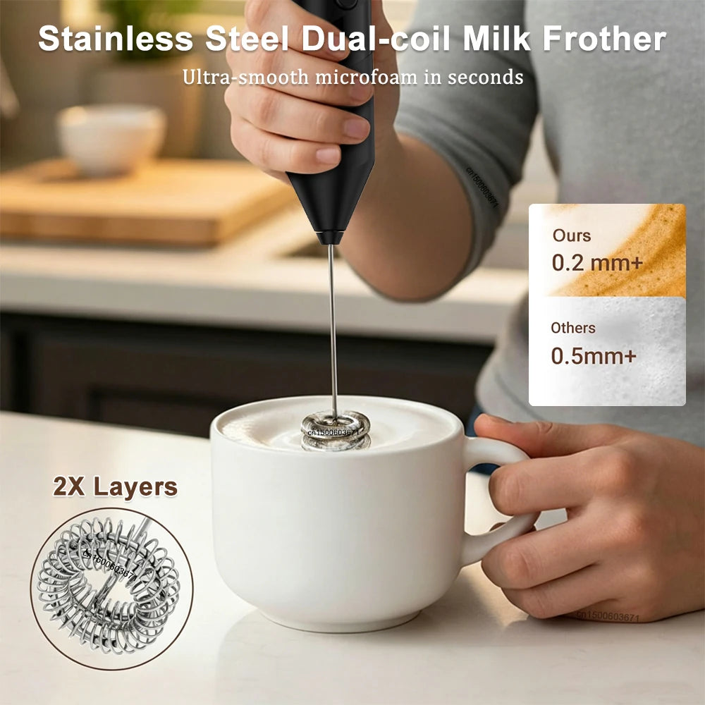 Mini Milk Foam Machine Wireless Frother Electric Handheld Blender