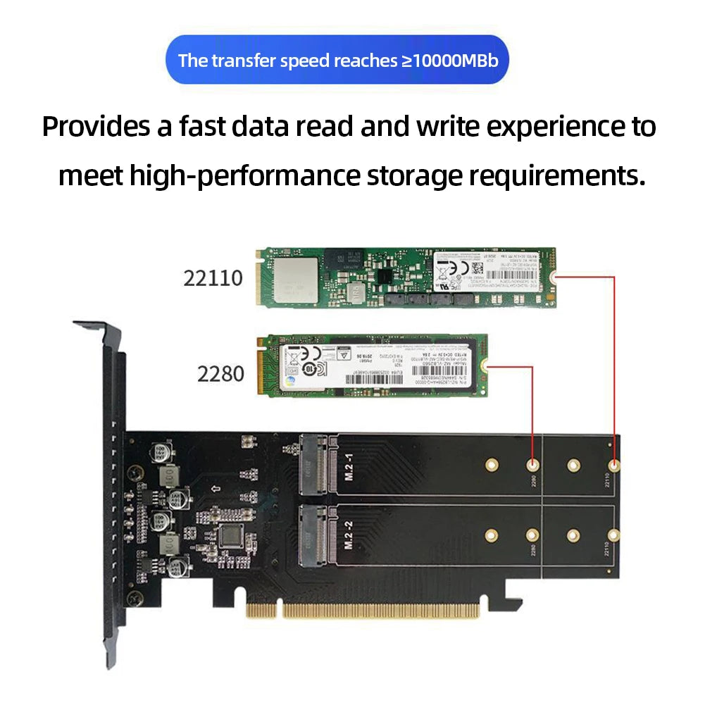 M.2 NVME Expansion Card M Key PCIE 3.0 X16 Adapter Board 4 Slot HDD Adapter Controller Supports Raid with Heatsink Zpaxo