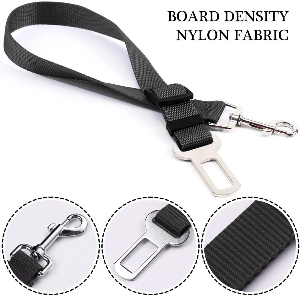 Pet Cat Dog Car Seat Belt Adjustable Safety Travel Clip Reflective