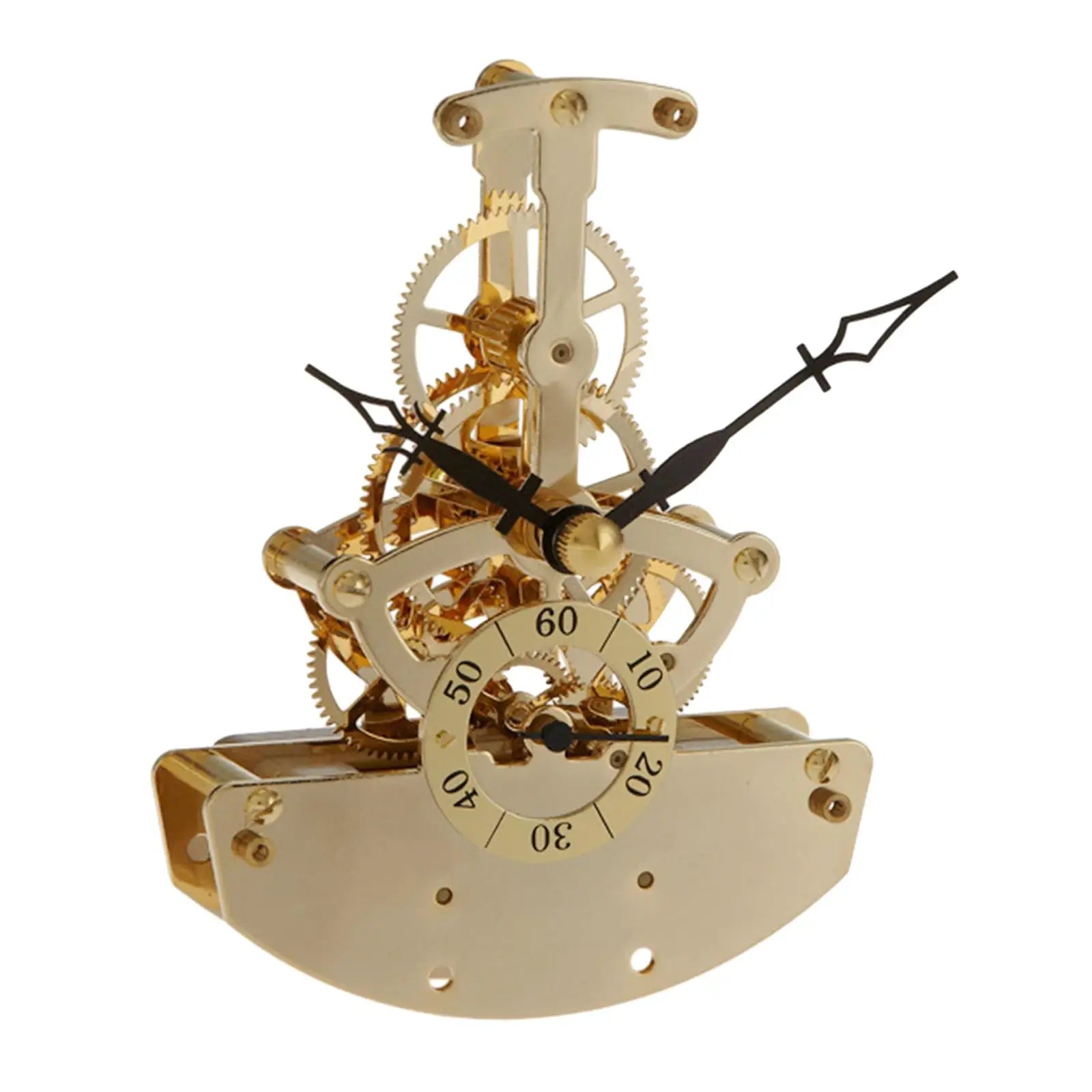 Clock Movement Table Clock Industrial Crafts Gear Clock Creative Shelf Clock for Bedroom Living Room Home Study Decoration Zpaxo
