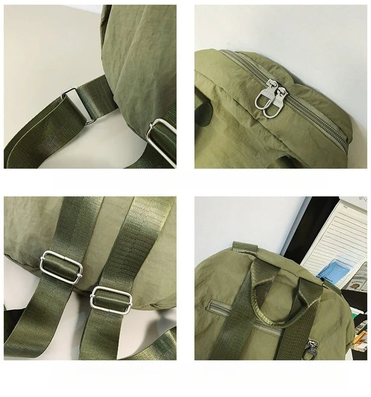 New waterproof nylon cloth backpack for women with a high-end feel lightweight and large capacity simple and portable backpack Zpaxo