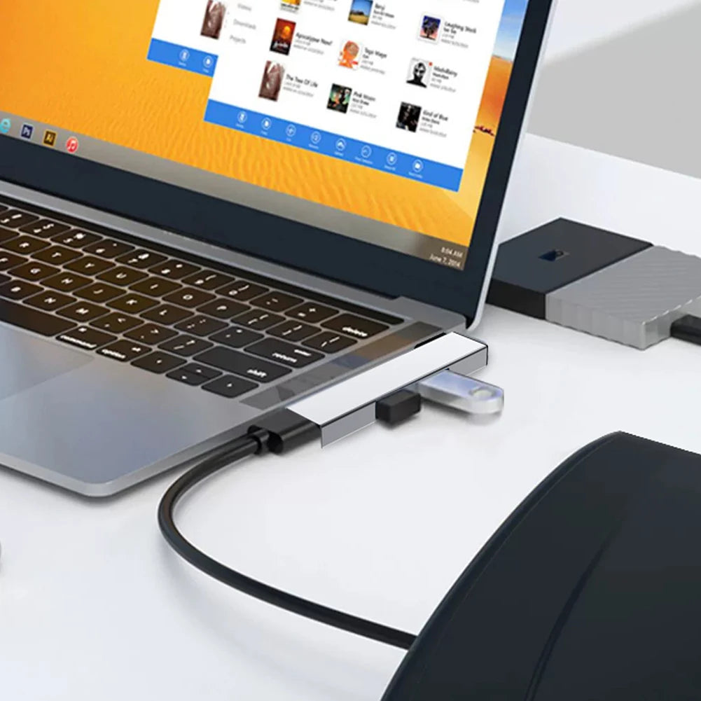 1 C HUB Adapter 3 Ports USB Splitter OTG Extender Splitte Computer Zpaxo