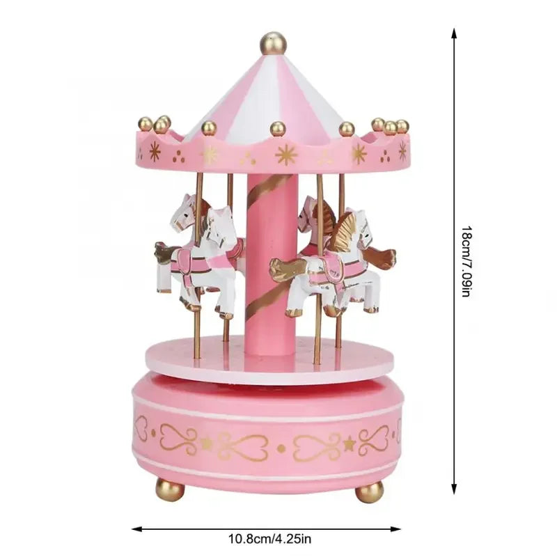 Carousel Music Box Children's Creative Toys Cake Baking Decoration
