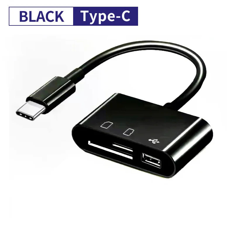 1 C SD TF USB Card Reader OTG Adapter Speed Iphone 15 Laptop Android Zpaxo