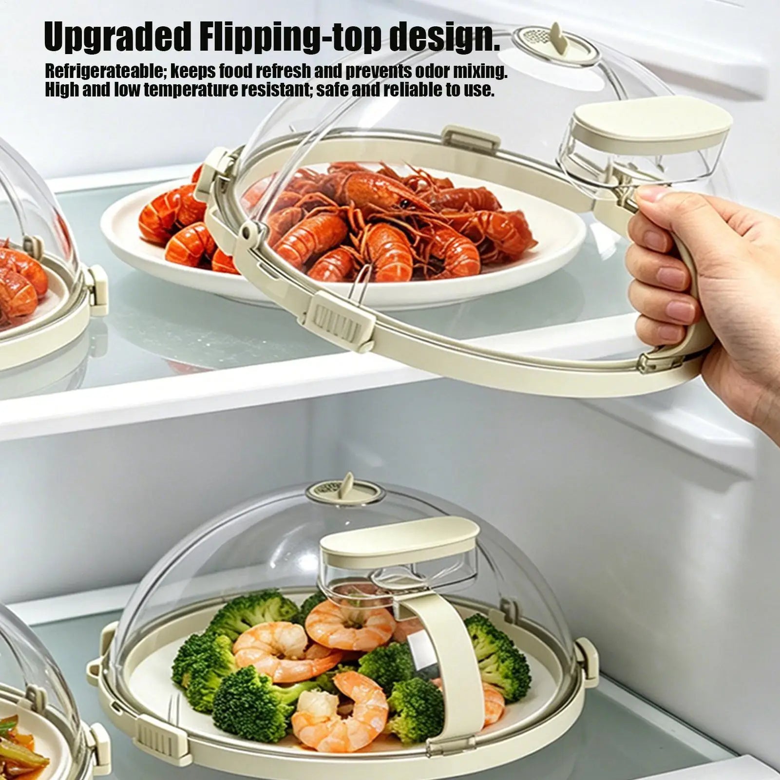 Microwave Cover Food Clear Heat Resistant Anti-splash Guard Oven