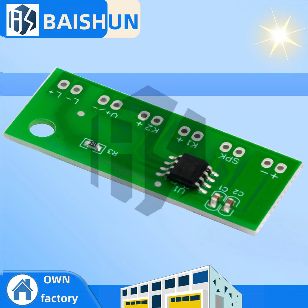 26 Rhythmic Music Doorbell IC Chip DIY Module Flashing Light Zpaxo 5pcs