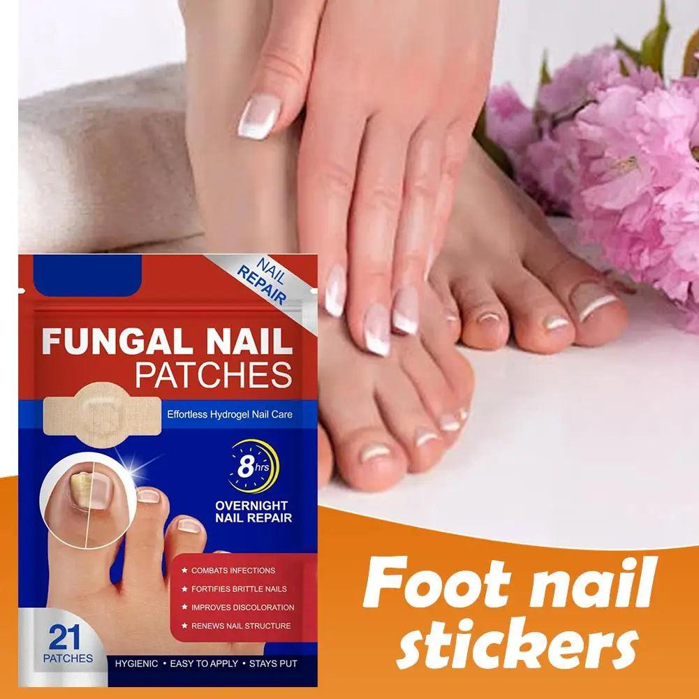 Foot Nail Repair Patches Nail Ingrown Correction Sticker Antifungals Toenail-Fungus Treatments Stickers Damaged Nail Care Tool Zpaxo