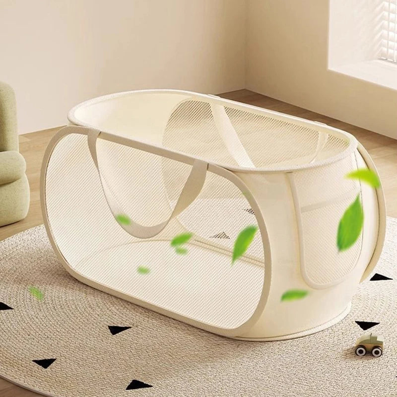 Large Capacity Mesh Storage Basket Breathable Multi-functional Toy