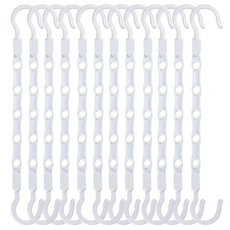 Sturdy Hanger Organizer Plastic Space Saving Smart Magic Clothes Dorm
